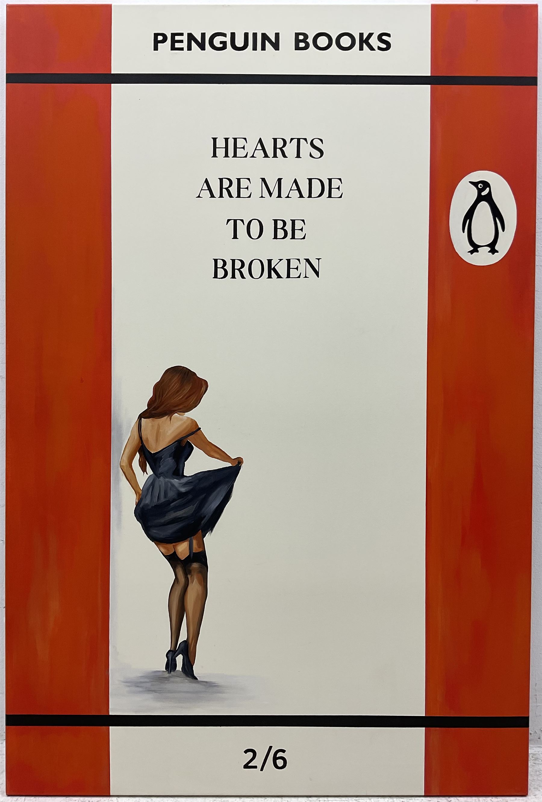 Fern (British 1996-): 'Hearts are Made to be Broken', acrylic on canvas, signed verso 150cm x 100cm 
Provenance: private collection, purchased from the Yield Gallery, London