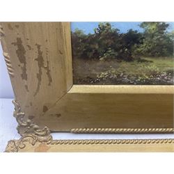 J Rogers (British 19th/20th century): Lake Scene and Coastal Scene, pair watercolours signed 20cm x 53cm (2)