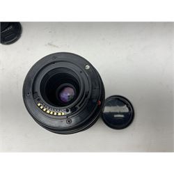 Nikon 'ED AF Micro Nikkor 200mm 1:4D' lens, Tamron 'SP Di AF 180mm 1;3.5 Macro1:1' lens, serial no 501075 and Tamron 'AF 70-300mm 1:4-5.6 Tele-Macro (1:2) ' lens, serial no 305906  