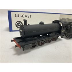 ‘00’ gauge - two kit built steam locomotives comprising unnamed LMS/HR Drummond Class C/BEN 4-4-0 no.54398 finished in BR black; Class Q6 0-8-0 no.63344 finished in BR black; both with Nu-Cast boxes (2) 