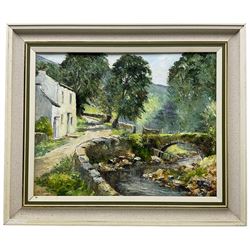 Sheila G Spence (British 20th century): 'The Dee in Dentdale', oil on board signed, titled verso 39cm x 49cm 
Notes: Sheila was the wife of Thornton-le-Dale artist Ken Johnson.