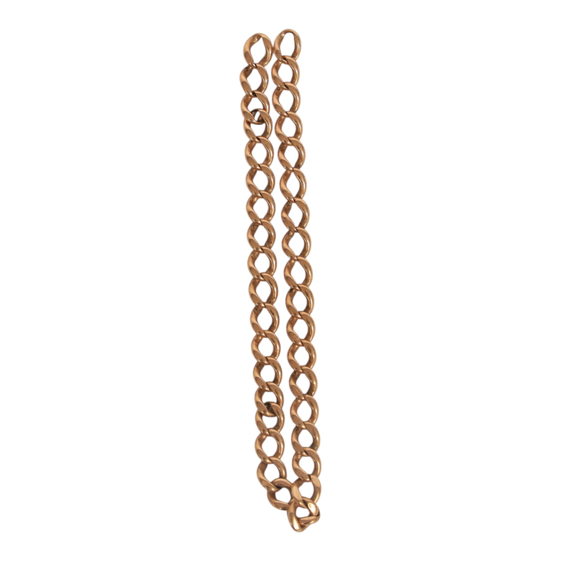 9ct gold chain links and pair of shirt studs