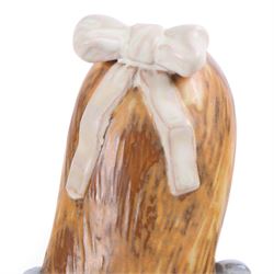 Lladro Gres figure Rosita modelled as a Girl with Dog, printed mark beneath, H36cm