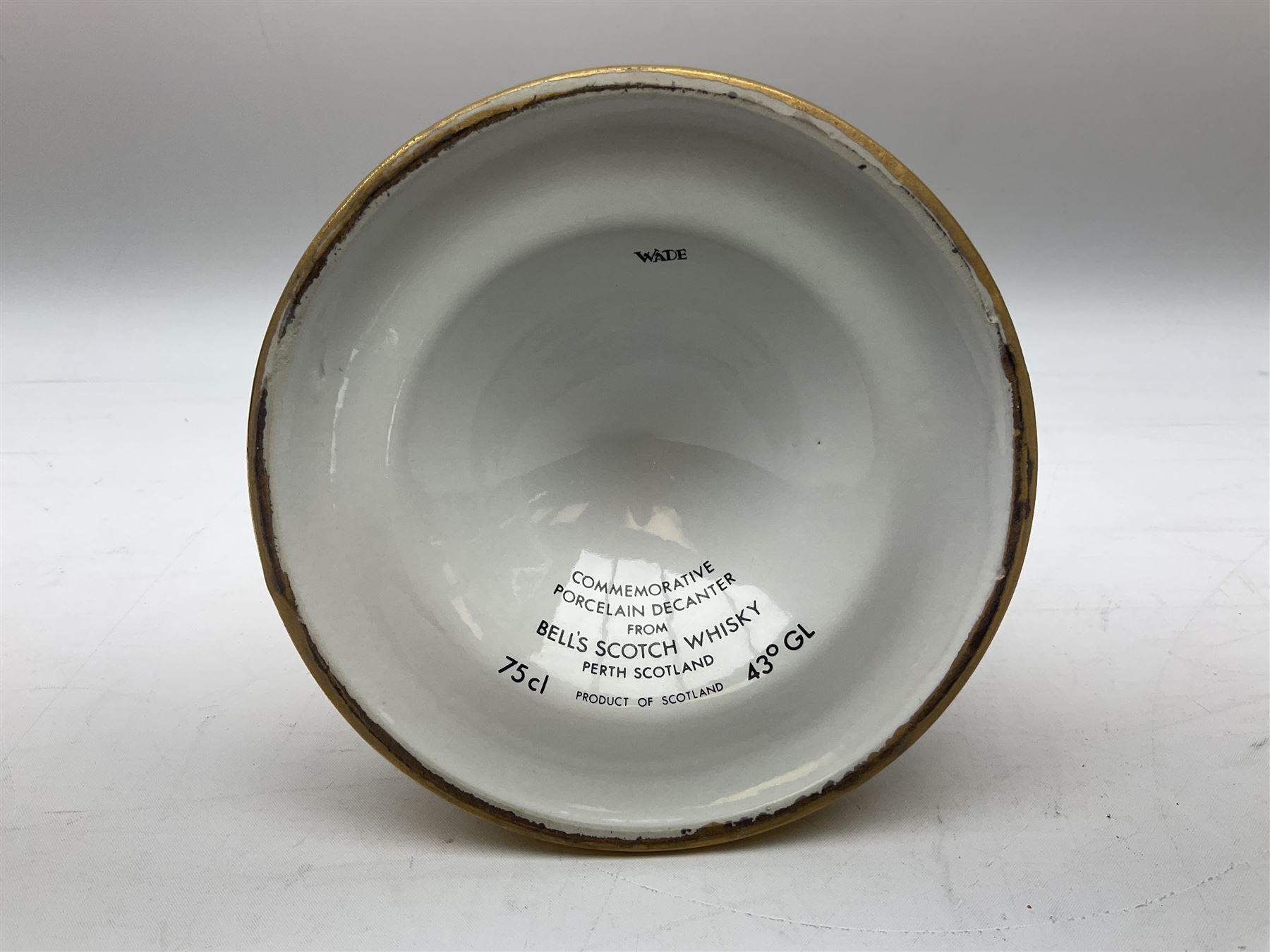 The Glenturret malt liqueur, 70cl, 35%vol and a Bell's Scotch Whisky decanter commemorating The marriage of Prince Andrew with Miss Sarah Ferguson 23rd July 1986, 75cl (2)