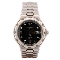 Longines Conquest Sydney 2000 Olympic Games gentleman's stainless steel quartz wristwatch,...