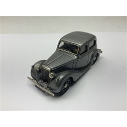 Three Lansdowne Models 1:43 scale models - 1965 Humber Sceptre MkII Four Door Saloon; 1970 Hillman Avenger 4-Door De Luxe (Firebrand Red); and 1945 Sunbeam Talbot Ten (Gunmetal Grey); all boxed (3)