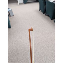 20th century violin, bearing label for Antonius and Hieronymus Amati, with bow stamped G. Werner, contained within fitted case