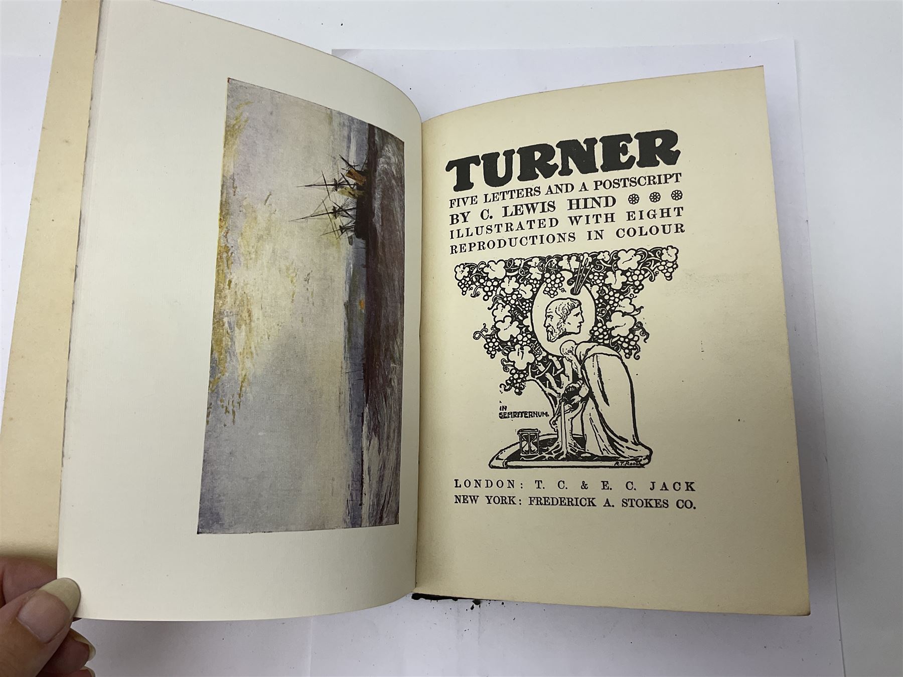 Barker, Cicely; The book of the Flower Fairies, Blackie & Son Ltd, Glasgow, Hind, Lewis. C; Turner, T.C & E.C. Jack, London, Knight, Laura; Oil Paint and Grease Paint, Ivor Nicholson & Watson, London and two other books 