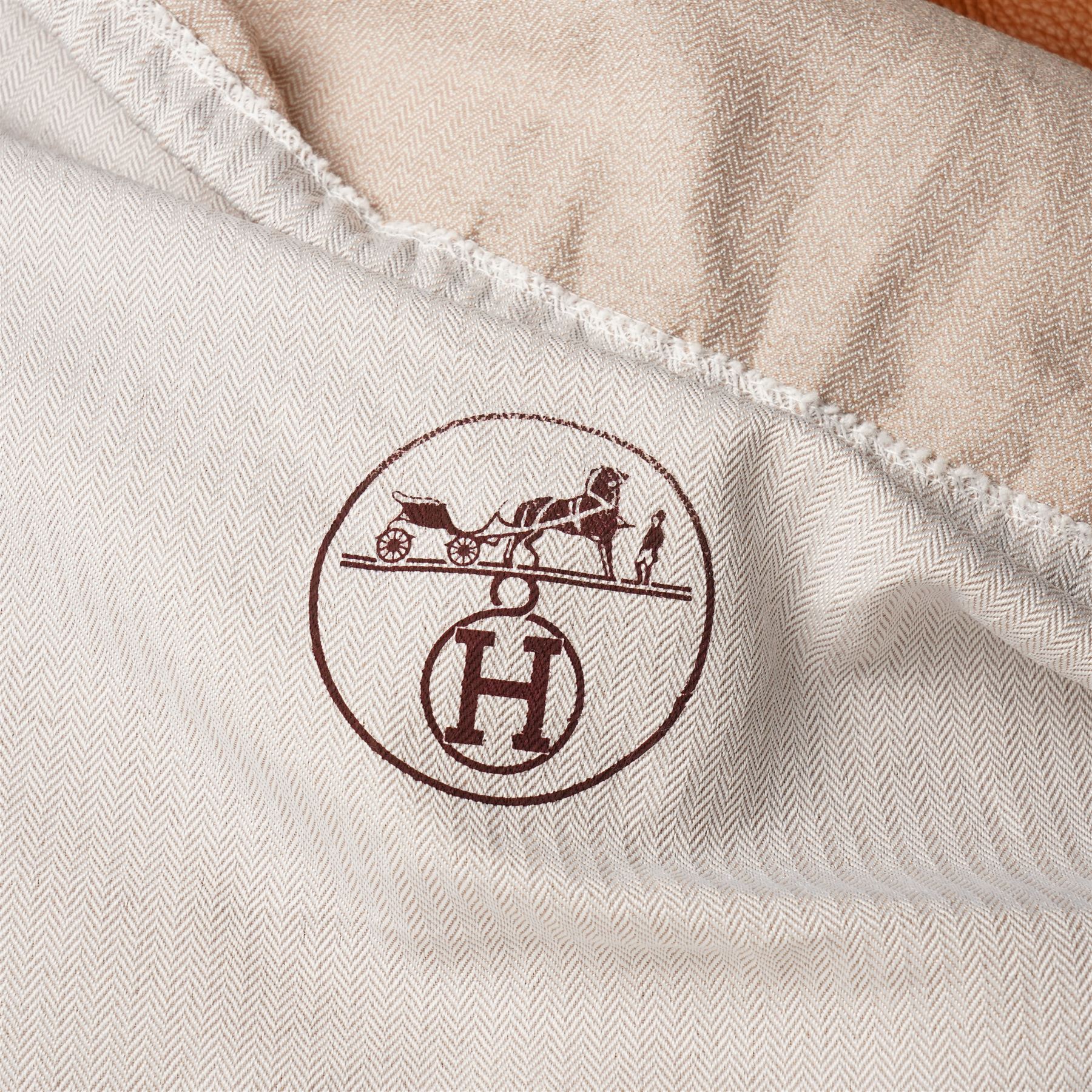 Hermès - gold hardware 'Birkin 35' handbag in gold Togo leather with white stitching, featuring gold-plated hardware, double rolled handles, front flap, belted turn-lock closure, and leather lining with one zip and one slip pocket, stamped 'Hermes Paris Made in France' in gold, with blind-stamp Q (2013) with craftsman’s code 70A to the underside of locking belt. Accompanied by: padlock, keys, clochette, Hermes dust bag, booklet, and ribbon. New unused condition.