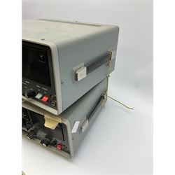 Two Yaesu Musen FRG-7 communications receivers, both untested