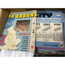 Large quantity of football match programmes, predominantly Manchester City, 1970s - 2019; together with F.A. Cup, League Cup and other programmes, booklets etc