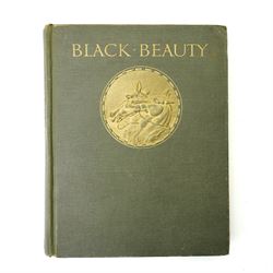 Sewell, Anna - 'Black Beauty' with tipped in coloured plates by Lucy Kemp-Welch, limited edition 224 of 600, signed by Lucy Kemp-Welch, green and gilt boards, published London 1915 by J.M. Dent & Sons Ltd and another copy of the work, unsigned (2)
