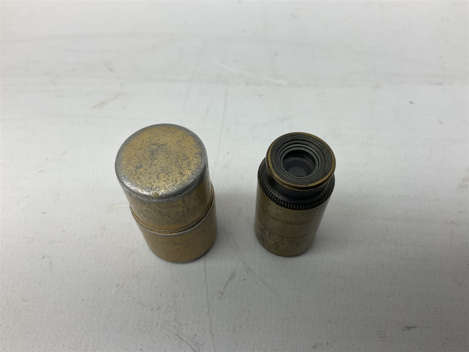 Military interest - Pair of SOE wire cutters by H Brindley; Needle dagger with triform blade 15.5cm; Iron key with secret message compartment; ‘Pill box’ telescope; Wire cutters; Field Engineering and Mine Warware pamphlet No. 7, Booby Traps (6)