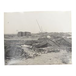 WWII British army fuel heater, the covered marked 1943 13 MB, together with Mark I military issued compass, together with two WWI leather belt cases, two swagger sticks and military ephemera   