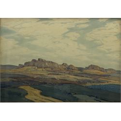 Hirst Walker (Staithes Group 1868-1957): 'The Hills of Gay Gordon', watercolour signed 52cm x 74cm
Provenance: from the estate of Ian Hirst Walker, the artist's great nephew. These have never been on the market before