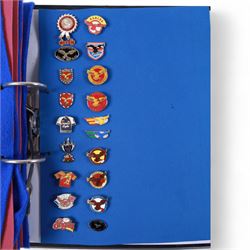 Rugby league enamel badge collection, from Oldham, Rochdale Hornets, St Helens, Salford, Sheffield Eagles, Huddersfield Giants, Hull FC, Hunslet and Keighley Cougars, housed in two folders, (approximately 330)