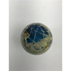 Mdina glass vase in the Sea & Sand pattern, signed to base, H10cm