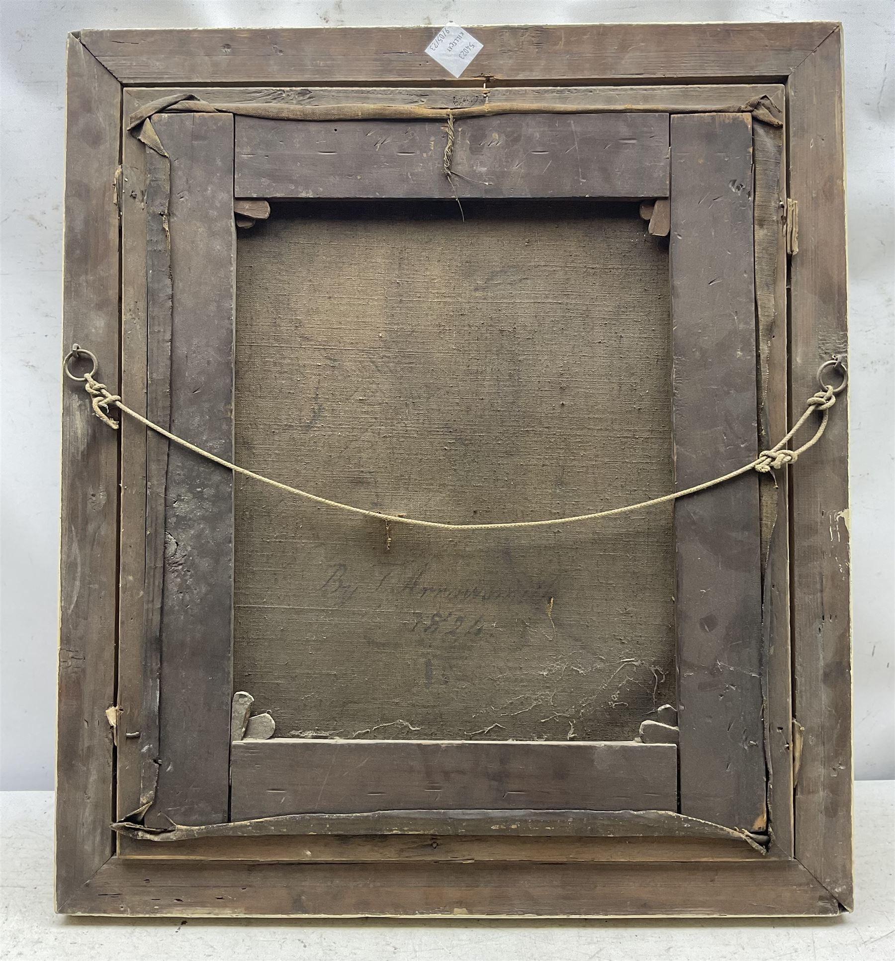 Thomas Arrowsmith (British 1772-1830): Portrait of a Regency Gentleman, oil on canvas signed and dated 1824 verso 50cm x 42cm