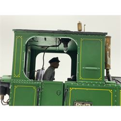 LGB (Lehmann Gross Bahn) G scale, gauge 1 0-6-2 tank locomotive in green and black livery, numbered 298.14 to cab, unboxed