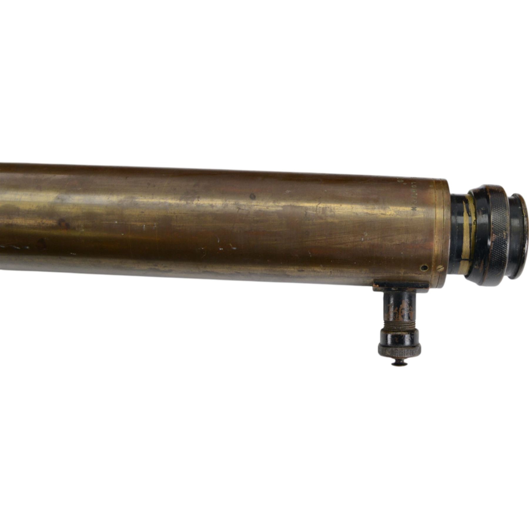 Barr & Stroud military issue type FT27 range finder no. 1009 dated 1916 stamped with broad arrow, in metal case, together with gun sights including ZRAK ON-59, MK II telescopic bearing, MK II telescope elevation and two tripods
