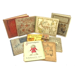 The Louis Wain Kitten Book; Kate Greenaway A-Apple Pie; Walter Crane Slate and Pencil Vania; three books by Randolph Caldecott; two Nonsense books by Edward Lear; and two other illustrated children's books (10)