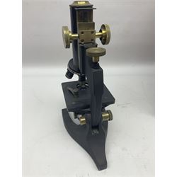 Four microscopes, comprising Nomo Biolam, RCS Zoo Lab 240, R Beck no 13756 and one other