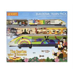 Hornby ‘00’ gauge - DCC ready The Beatles Yellow Submarine Eurostar Train Pack set 3005/3006 comprising Eurostar Class 373 Power Driving Unit, Eurostar Class 373 Dummy Driving Unit and two Eurostar Class 373 Passenger Saloons; in original box 