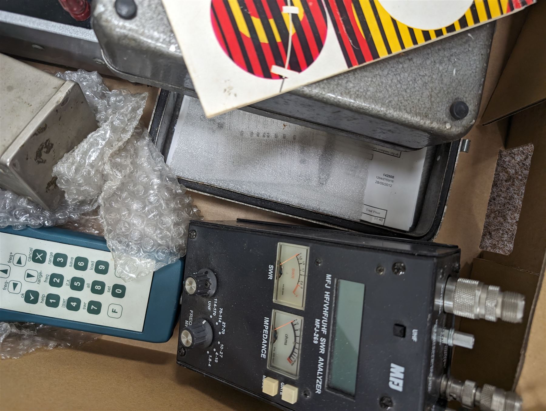 Electrical testing equipment and similar, to include Levell Transistor RC Ocillator type TG 150M, PYE Function Tester, RigExpert AA-200, etc