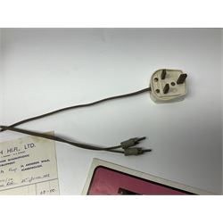 1970s Transcriptor Saturn turntable with paperwork including original receipt dated June 1973 and some accessories