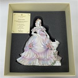 Coalport figure, Secret Garden, designed by Sue McGarrigle, with original box and certificate of authentication, H26cm