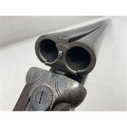 SHOTGUN CERTIFICATE REQUIRED - Spanish Laurona 12-bore double barrel side-by-side sidelock ejector sporting gun with 70cm (27.5