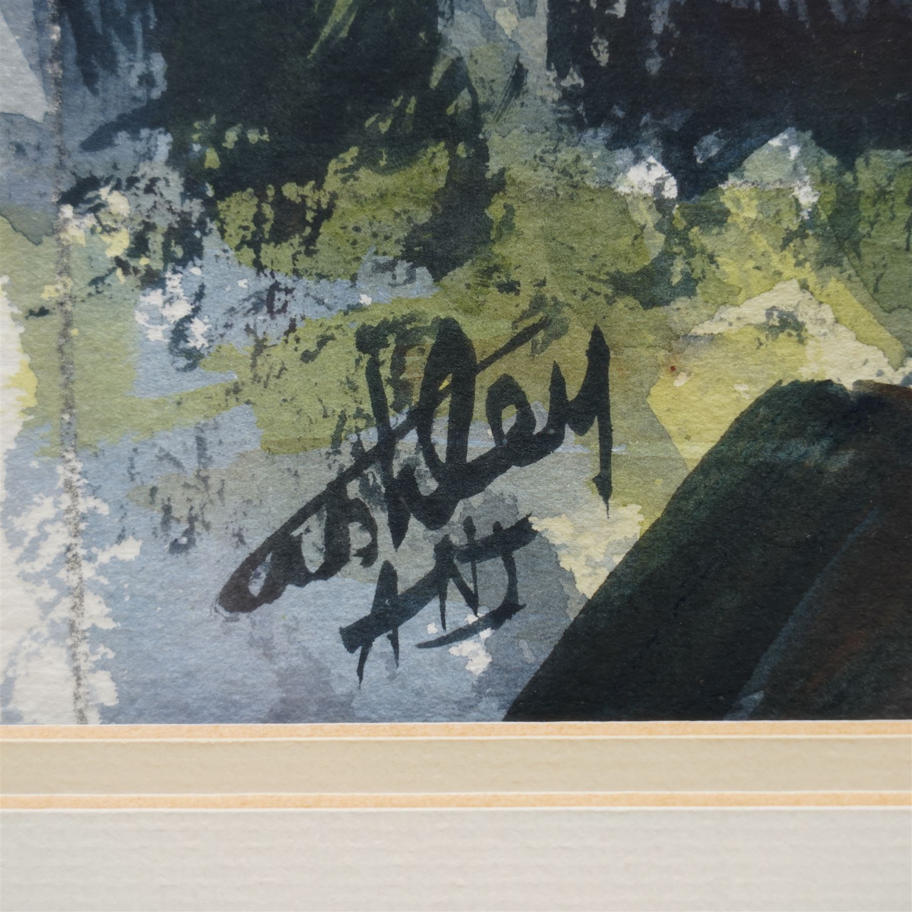 Ashley Jackson (Yorkshire 1940-): 'Where Turner Stood - Otley Chevin', watercolour signed, titled on accompanying certificate of authenticity 41cm x 55cm
Provenance: Purchased directly from the artist as part of his TV series 'A Brush with Ashley'