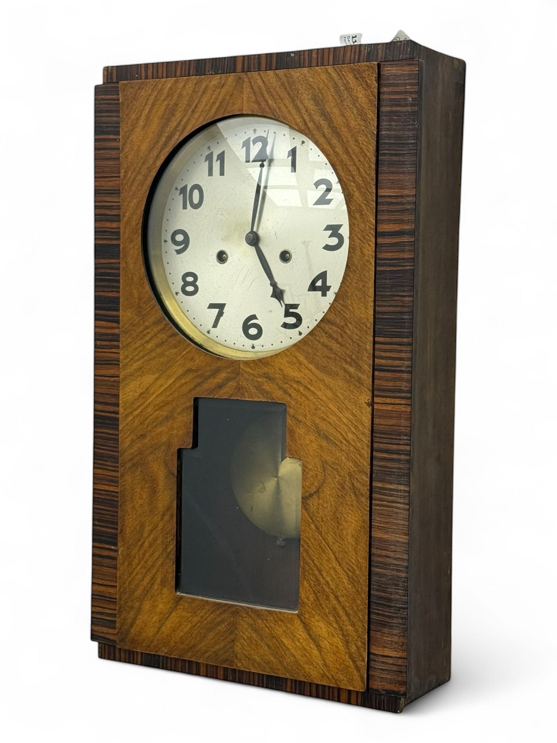 English-1930's-Art deco 8-day wall clock | Clocks & Barometers