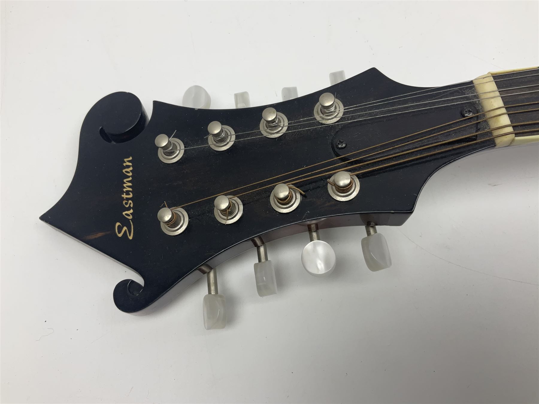 Eastman eight-string mandolin model MD514 2007 serial no.UK023 L68cm; in Hiscox hard carrying case