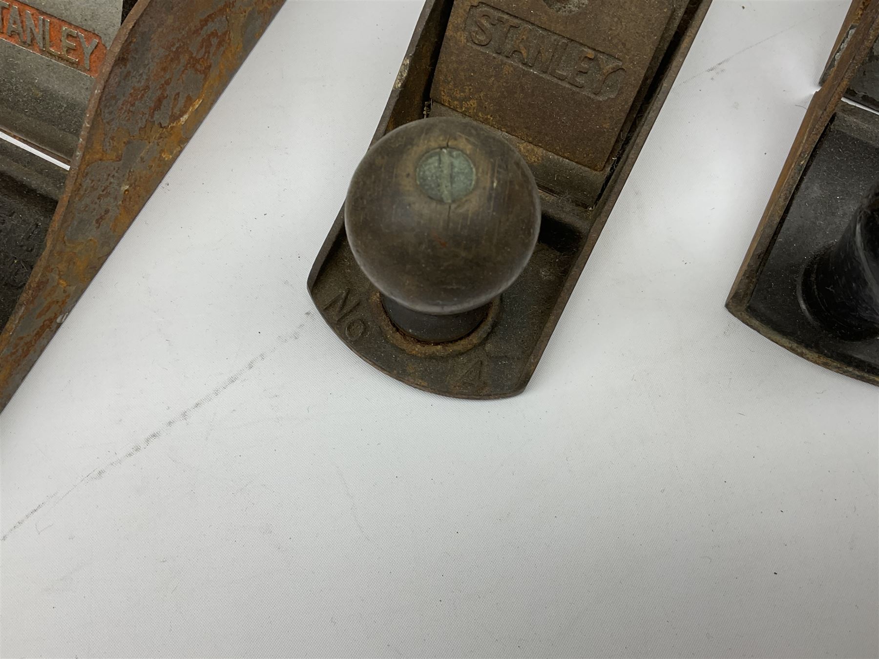 Stanley RB10 plane, two Stanley Bailey planes and another plane (4)