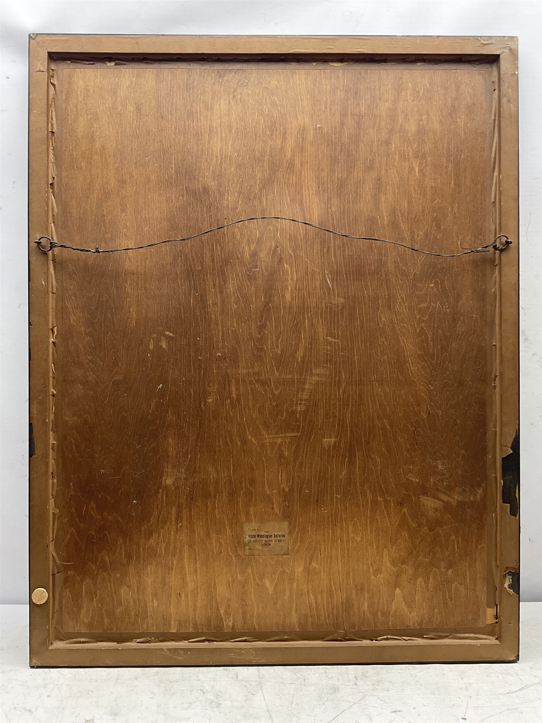 William Strang (Scottish 1859-1921): 'The Colonnade', drypoint etching c.1914 signed in pencil 51cm x 41cm