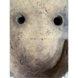 James Pulman & Son - 19th century terracotta oval shallow planter, applied lattice detail