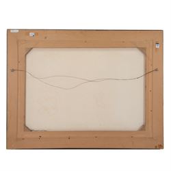 Michael J Whitehand (British 1941-): 'First Shots off Flamborough Head', oil on canvas signed titled and dated Sept. '85,  65cm x 90cm 
Provenance: private collection, purchased Bonhams Leeds 19th November 2002 Lot 196