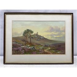 Douglas Houzen Pinder (British 1886-1949): 'Bren Tor' Devon, watercolour signed and titled 28cm x 45cm