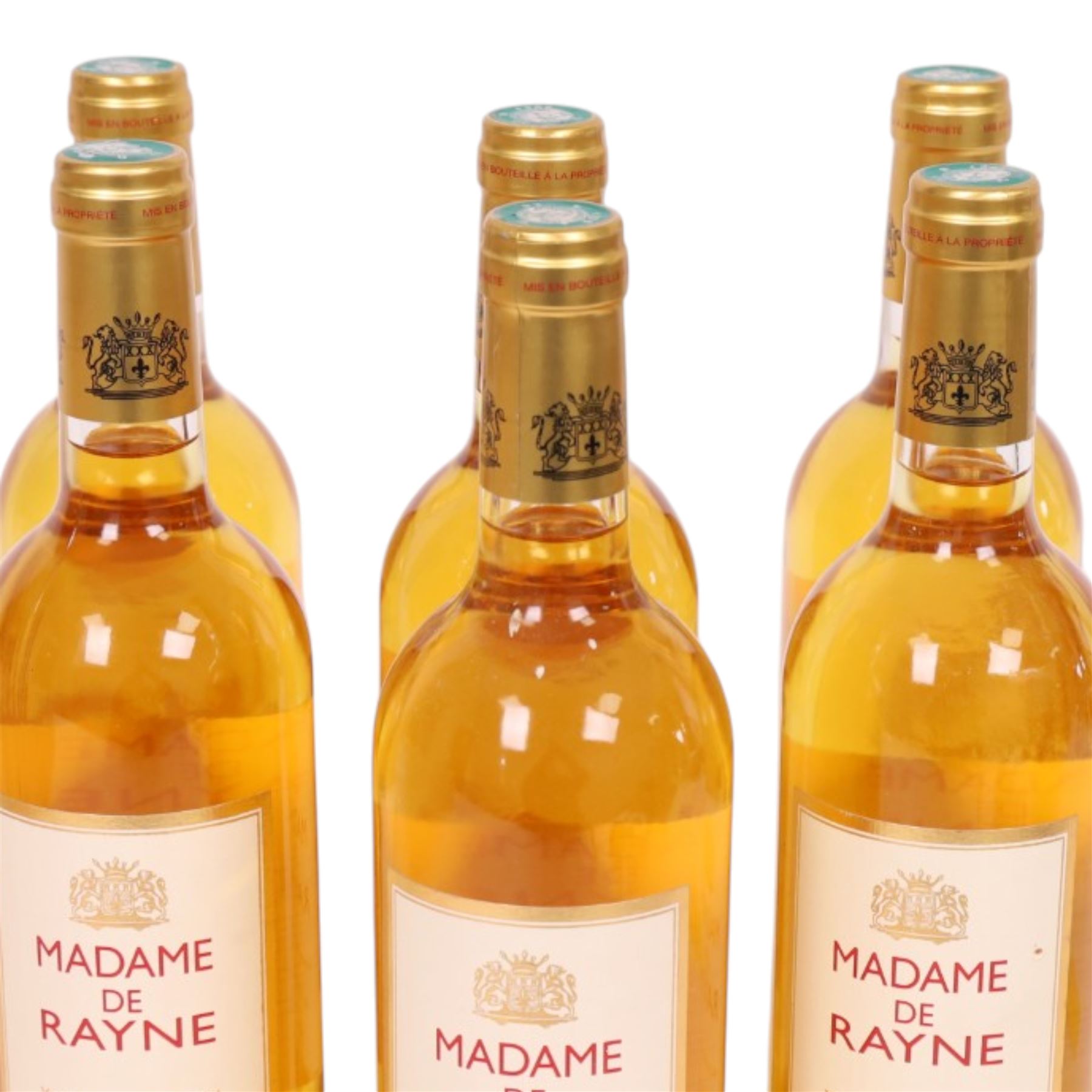 Madame de Rayne 2013 Sauternes, 750ml, 13.5% vol, six bottles