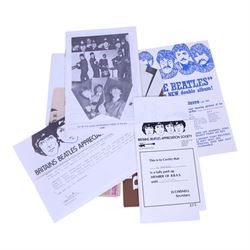 Beatles Fan Club ephemera, comprising The Official Beatles Fan Club welcome letter and letter regarding the bands separation, Britains Beatles Appreciation Society welcome letters, booklets and magazines nos. 1 to 4, Liverpool 1977 Beatles Convention flyer, etc