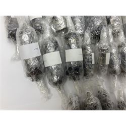 Collection of thermionic radio valves/vacuum tubes, approximately 82 