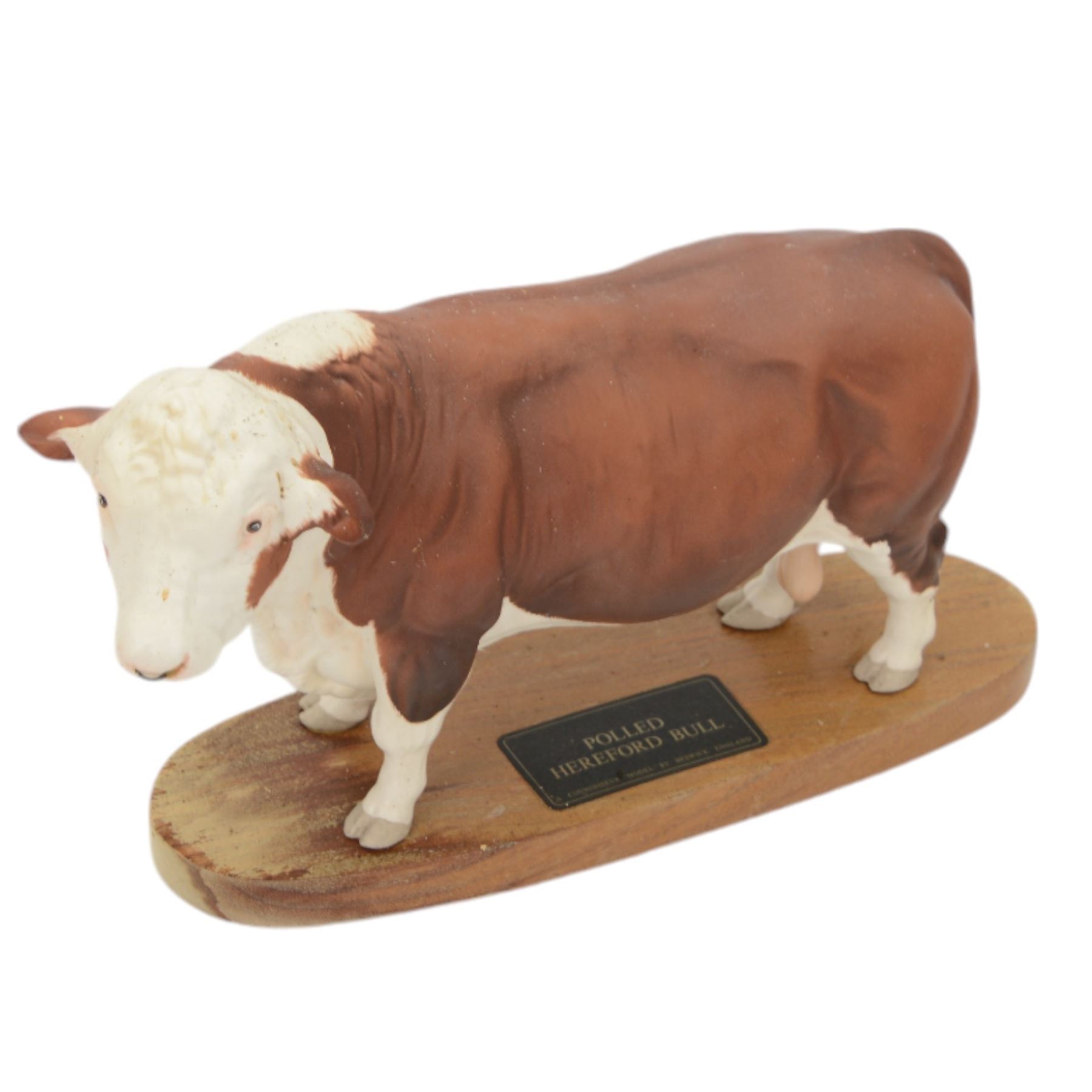 John Beswick Limousin Bull, together with Beswick Connoisseur Polled Hereford Bull in matt