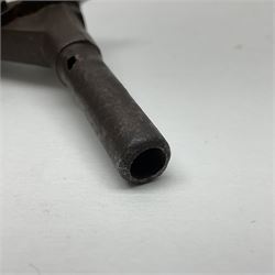 WW2 group of three medals comprising 1939-1945 War Medal, France & Germany Star and 1939-1945 Star; all with ribbons; 1930s Hull Savings Bank silver and enamel presentation fob; three medallions depicting Hitler, Mussolini and Mao Tse Tung; quantity of modern crowns and other coins; and a 6mm Flobert style starting pistol