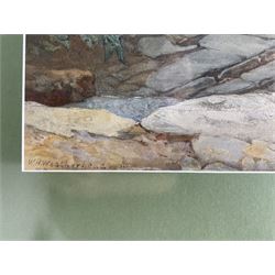 William Harris Weatherhead (British 1843-1903): Apple Picking, watercolour signed 80cm x 42cm 