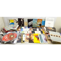  Collection of vinyl LPs including Elton John 'Too Low For Zero', Culture Club 'kissing to be clever', UB40, Elvis, Stevie Wonder, Genesis and other music, in one box (175)  