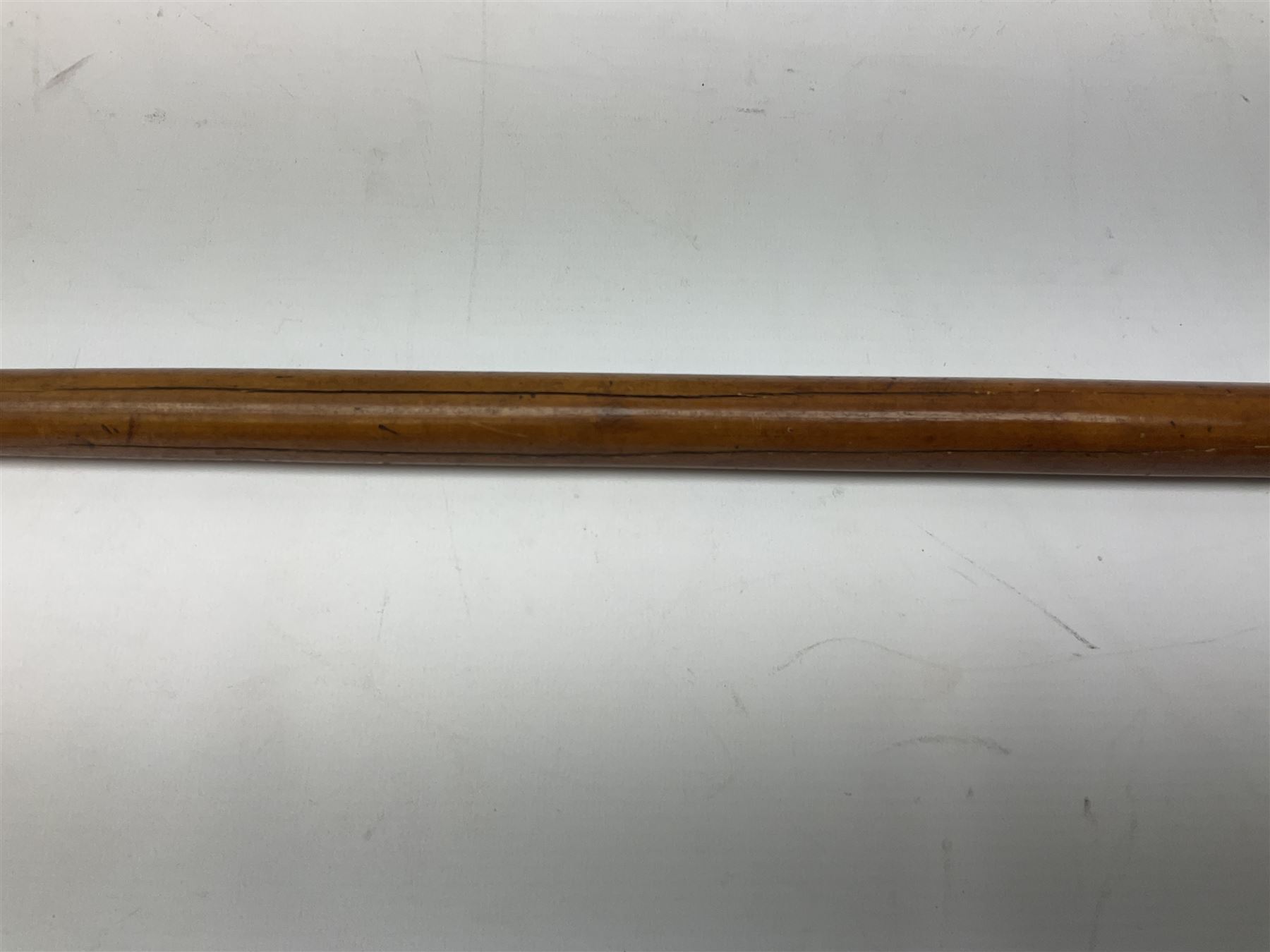 Late 19th/early 20th century sword stick/walking cane with 38cm fullered steel blade 85cm overall
