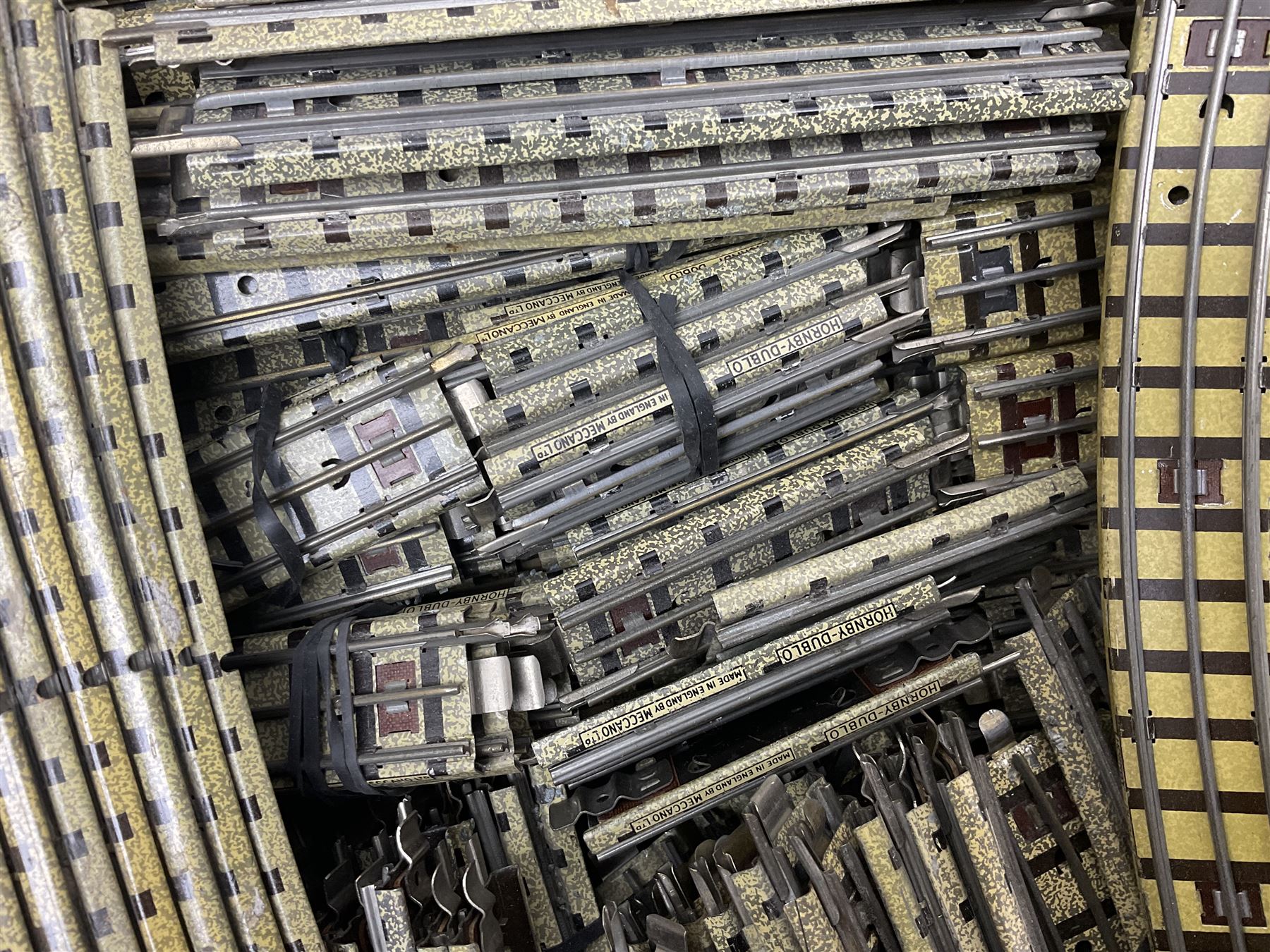 Hornby Dublo - large quantity of three-rail track including various length straights and curves etc; all unboxed