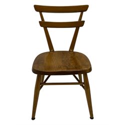 Lucian Ercolani for Ercol - mid-20th century set of four ‘Yellow Dot’ elm and beech child’s chairs