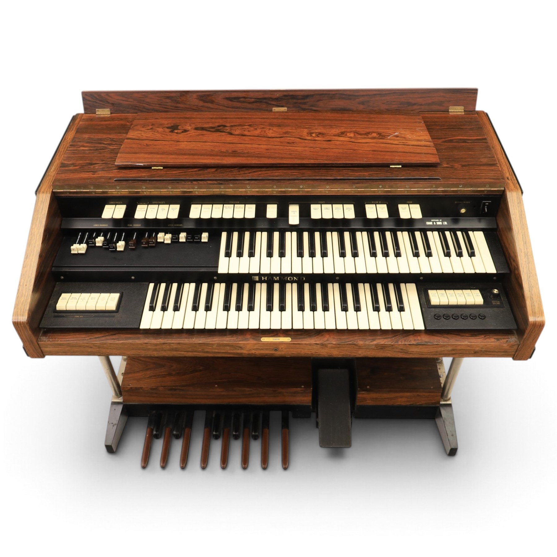 Hammond TTR 100 electric organ, with a palisander effect veneer, H94cm, W110cm